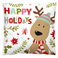 Funda de Almohada de Cuadros Navideños