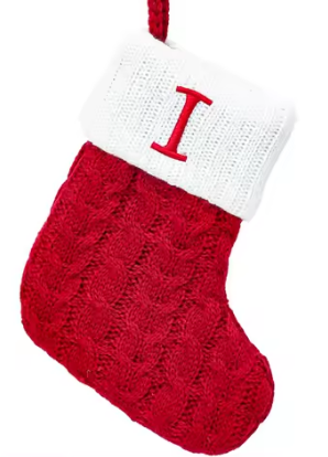 Calcetines Navideños de Letras Tejidos