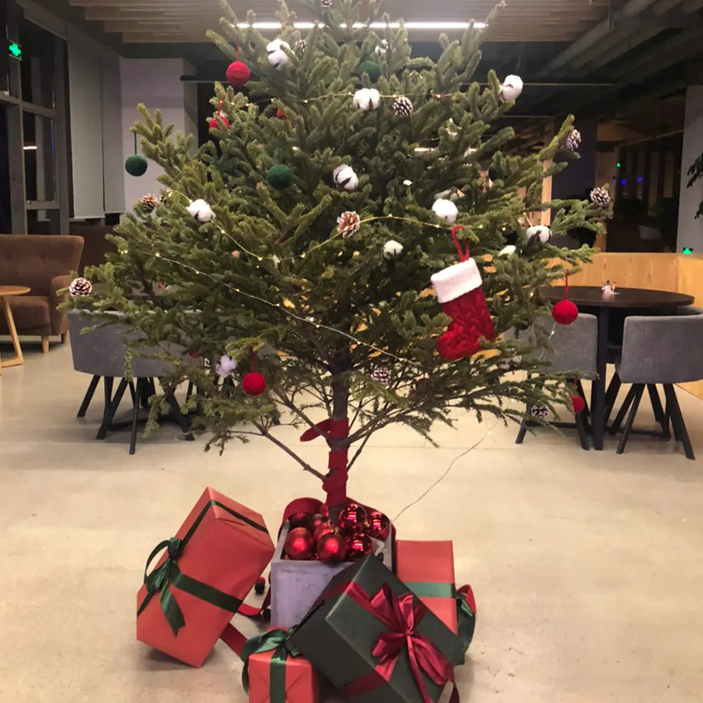 Calcetines Navideños de Letras Tejidos