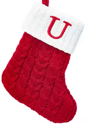 Calcetines Navideños de Letras Tejidos