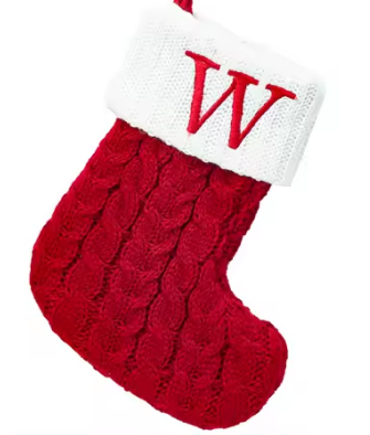 Calcetines Navideños de Letras Tejidos