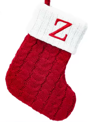 Calcetines Navideños de Letras Tejidos