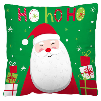 Funda de Almohada de Cuadros Navideños