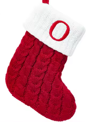 Calcetines Navideños de Letras Tejidos