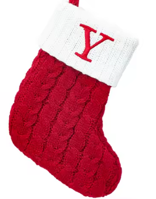 Calcetines Navideños de Letras Tejidos